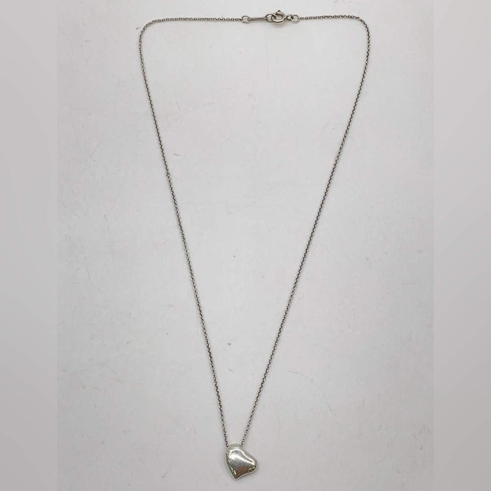 Authentic Tiffany&Co. Elsa Peretti Full Heart SV925 Pendant Necklace Box/Dustbag - Picture 7 of 8